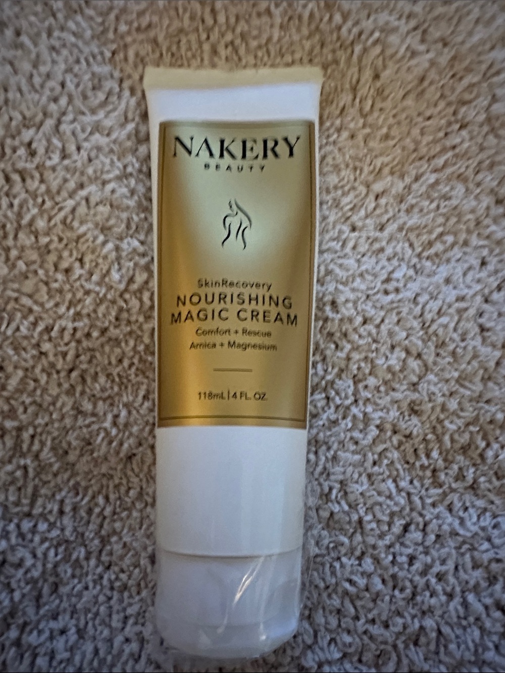 Nakery Beauty Nourishing Magic Cream - White & Gold Tube 4 oz